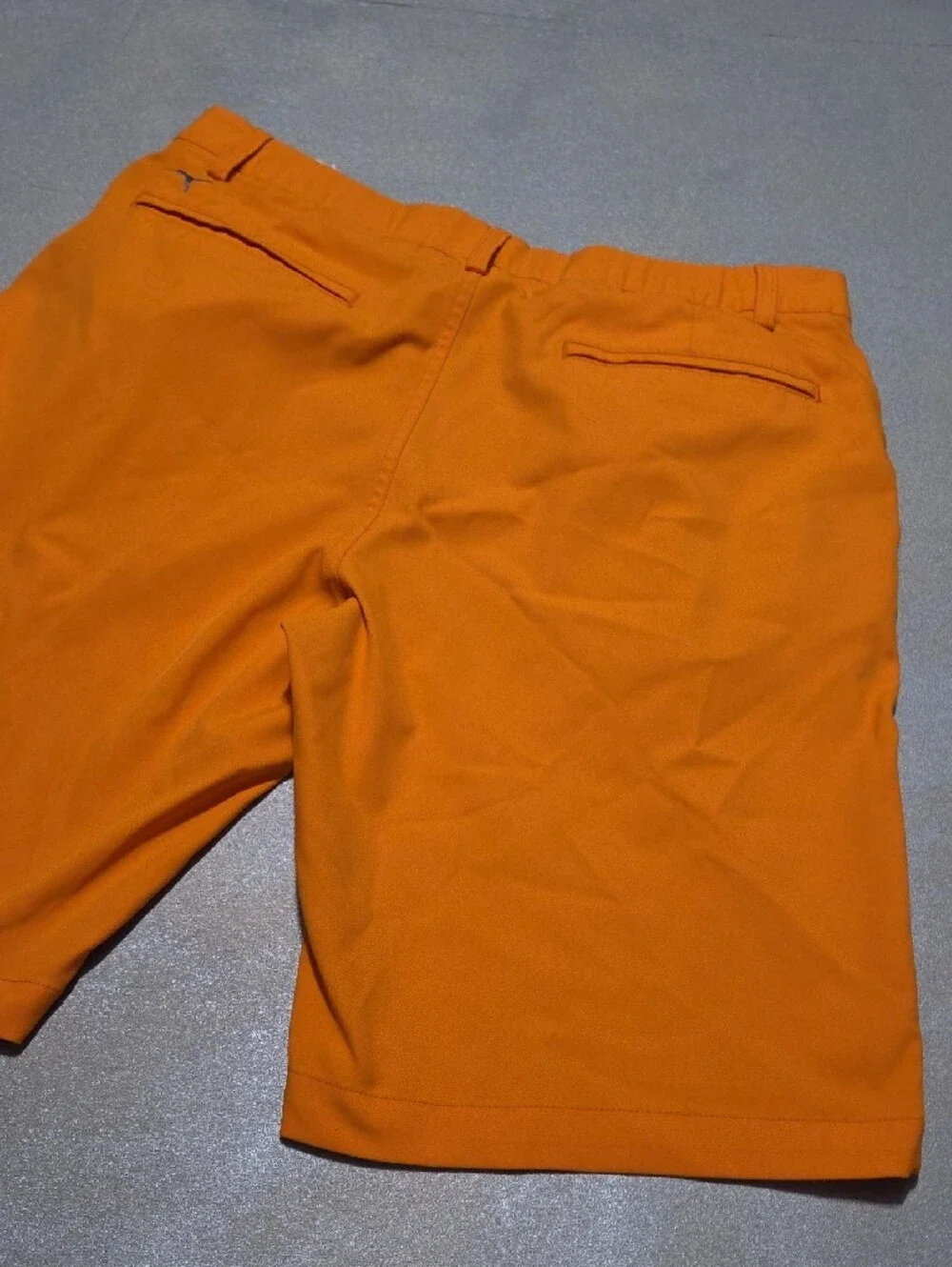 Puma Men's Flat-Front Shorts in Bright Orange